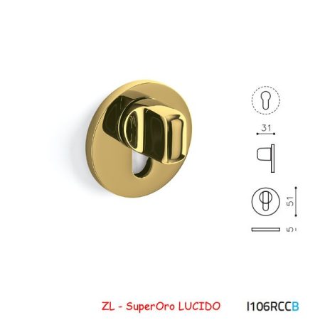 MEZZO CHIAVISTELLO VERONA B RCC SuperOro LUCIDO