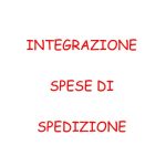 SPESE DI SPEDIZIONE