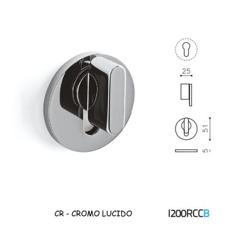 MEZZO CHIAVISTELLO LINK B RCC CROMO LUCIDO