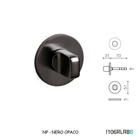 LIMITATORE VERONA VB RLR NERO OPACO