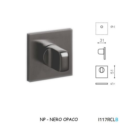 MEZZO CHIAVISTELLO VERONA QB RCL NERO OPACO