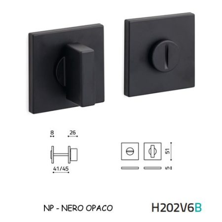 CHIAVISTELLO SPACE QB NERO OPACO