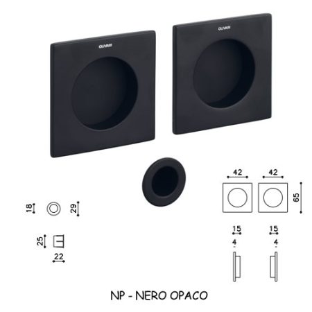 GIOTTO Q CIECA NERO OPACO
