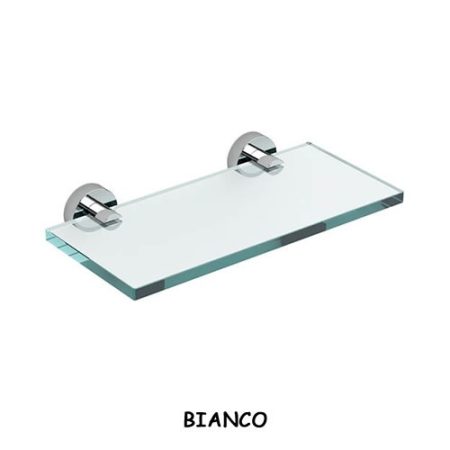 MENSOLA IN VETRO 260 BIANCO OPACO