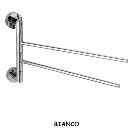 P.SALVIETTE 2 BRACCIA cm38 BIANCO OPACO