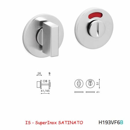 CHIAVISTELLO SPACE TB L/O SuperInox SATINATO