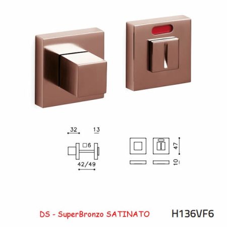CHIAVISTELLO CUBO Q L/O SuperBronzo SATINATO