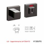 CHIAVISTELLO CUBO Q L/O SuperAntracite SATINATO