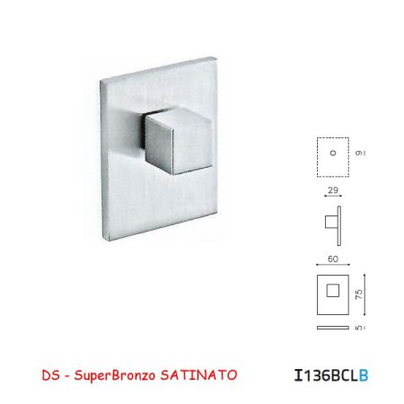 CHIAVISTELLO CUBO BCL SuperBronzo SATINATO