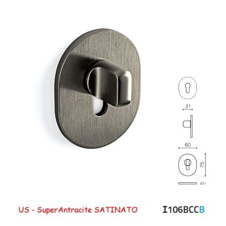CHIAVISTELLO VERONA VB BCC SuperAntracite SATINATO