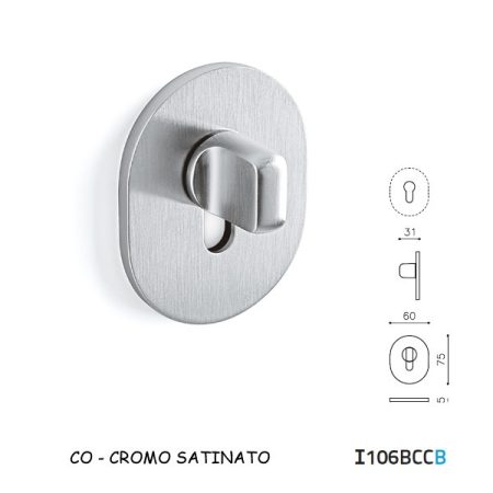 CHIAVISTELLO VERONA VB BCC CROMO SATINATO