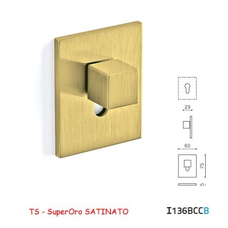 CHIAVISTELLO CUBO BCC SuperOro SATINATO