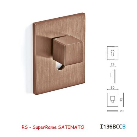 CHIAVISTELLO CUBO BCC SuperRame SATINATO