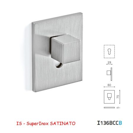 CHIAVISTELLO CUBO BCC SuperInox SATINATO