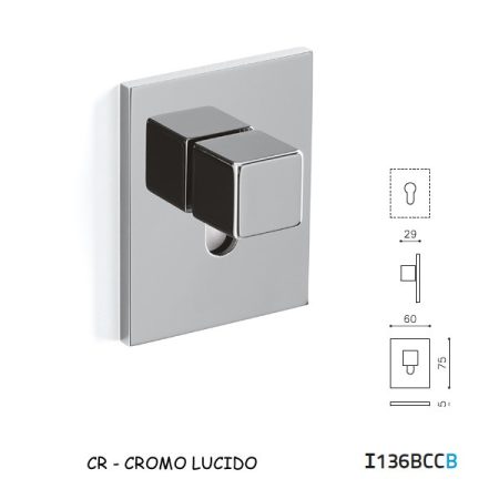 CHIAVISTELLO CUBO BCC CROMO LUCIDO