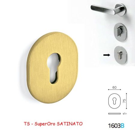 BOCCHETTA OVALE YALE 1603B SuperOro SATINATO