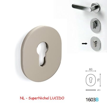 BOCCHETTA OVALE YALE 1603B SuperNichel LUCIDO