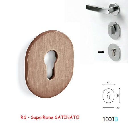 BOCCHETTA OVALE YALE 1603B SuperRame SATINATO