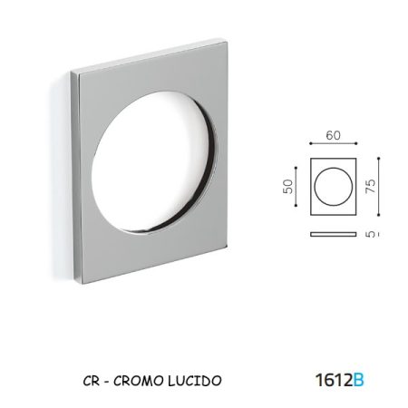 PLACCA DEFENDER F50 CROMO LUCIDO