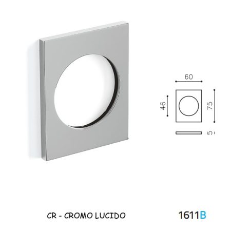 PLACCA DEFENDER F46 CROMO LUCIDO