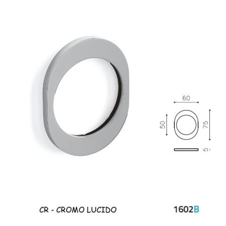 PLACCA DEFENDER F50 CROMO LUCIDO
