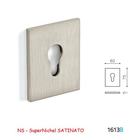 BOCCHETTA RETT. YALE 1613B SuperNichel SATINATO