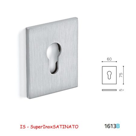 BOCCHETTA RETT. YALE 1613B SuperInox SATINATO
