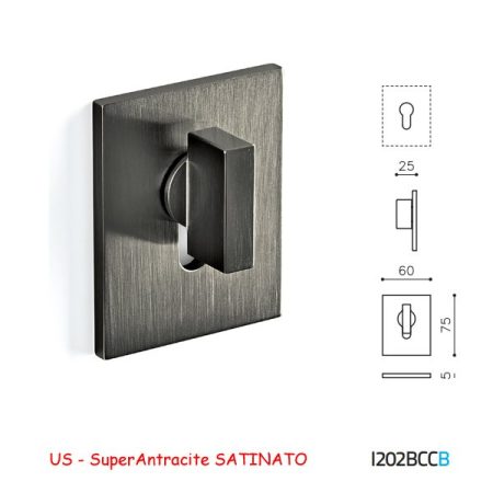 CHIAVISTELLO SPACE BCC SuperAntracite SATINATO