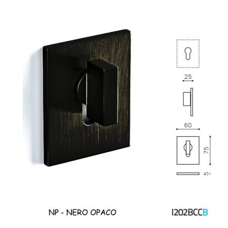 CHIAVISTELLO SPACE BCC NERO OPACO