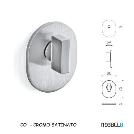 CHIAVISTELLO SPACE BCL CROMO SATINATO