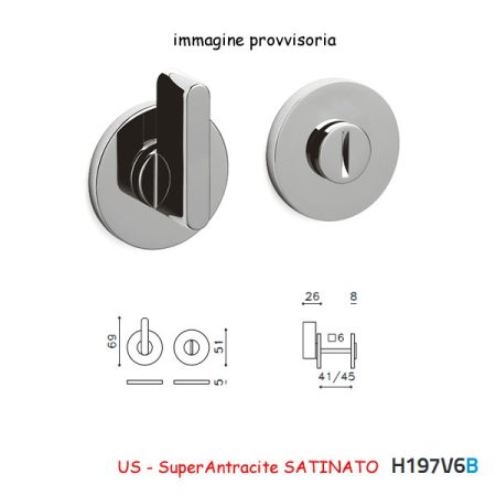CHIAVISTELLO LINK B ADA SuperAntracite SATINATO