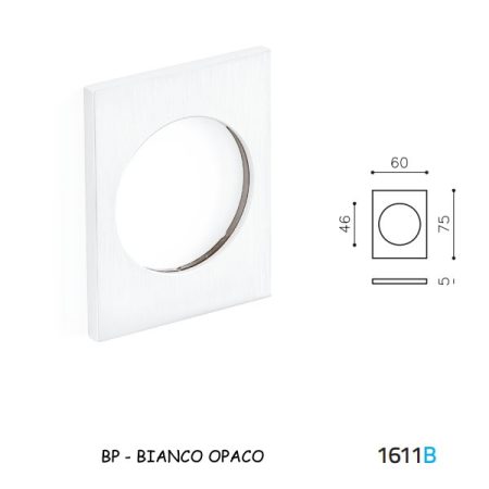 PLACCA DEFENDER F46 BIANCO OPACO