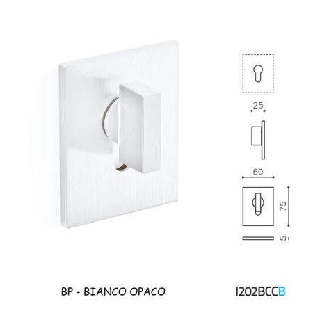 CHIAVISTELLO SPACE Q BCC BIANCO OPACO