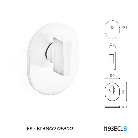 CHIAVISTELLO SPACE BCL BIANCO OPACO