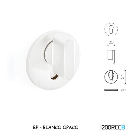 MEZZO CHIAVISTELLO LINK B RCC BIANCO OPACO