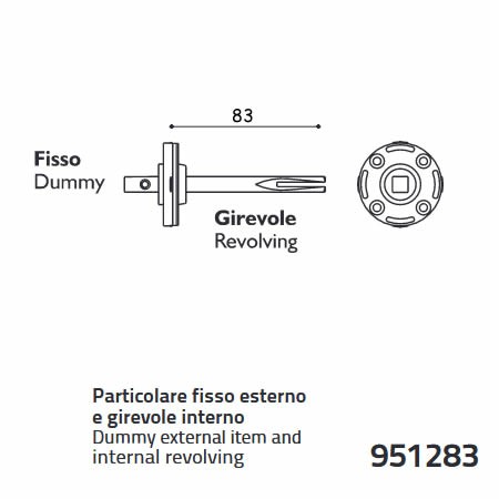 PARTICOLARE FISSO/GIREVOLE ALTO 83