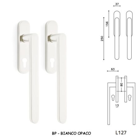 MANIGLIONI ALZANTI LINK BIANCO OPACO