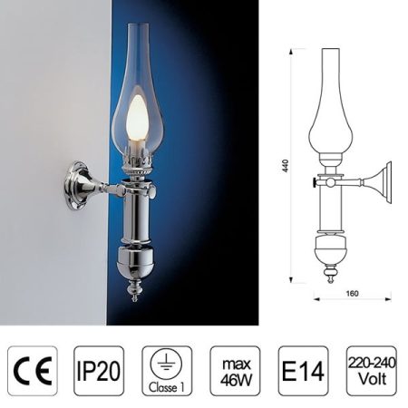LAMPADA OSCILLANTE 2026 CROMO