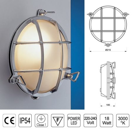 TARTARUGA LED 2027 CROMO