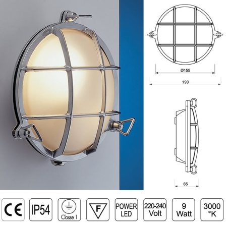 TARTARUGA LED 2028B CROMO