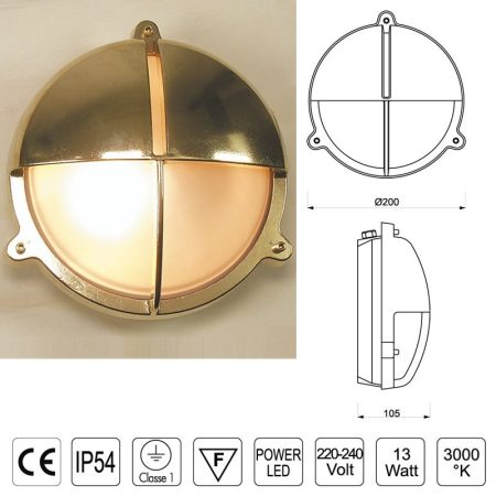TARTARUGA LED 2428 OTTONE