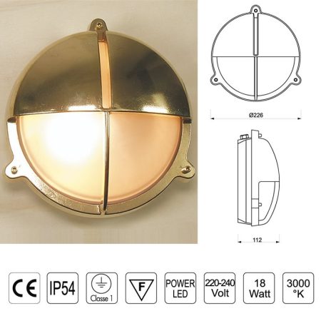 TARTARUGA LED 2427 OTTONE