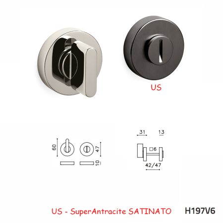 CHIAVISTELLO LINK ADA SuperAntracite SATINATO