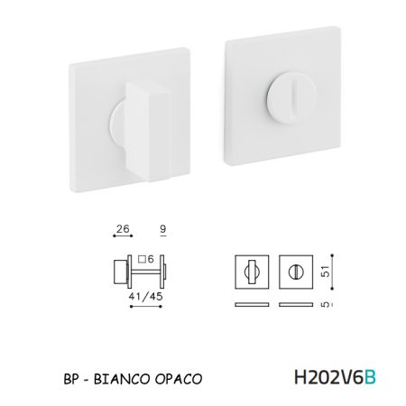 CHIAVISTELLO SPACE QB BIANCO OPACO