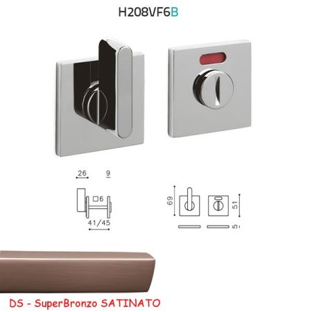 CHIAVISTELLO LINK QB ADA L/O SuperBronzo SATINATO