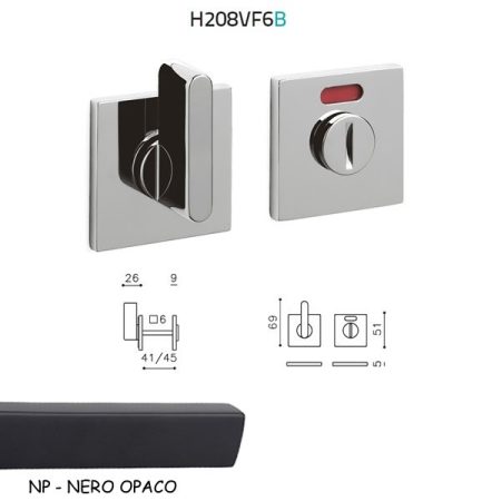 CHIAVISTELLO LINK QB ADA L/O NERO OPACO