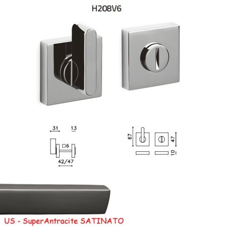 CHIAVISTELLO LINK Q ADA SuperAntracite SATINATO