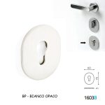 BOCCHETTA OVALE YALE BIANCO OPACO