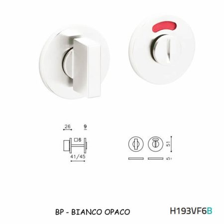 CHIAVISTELLO SPACE TB L/O BIANCO OPACO