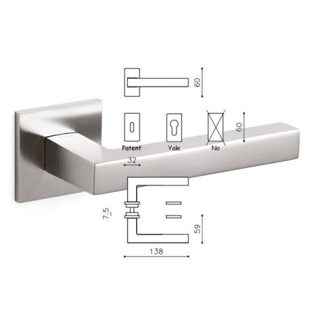 MANIGLIA ABC R SuperInox SATINATO